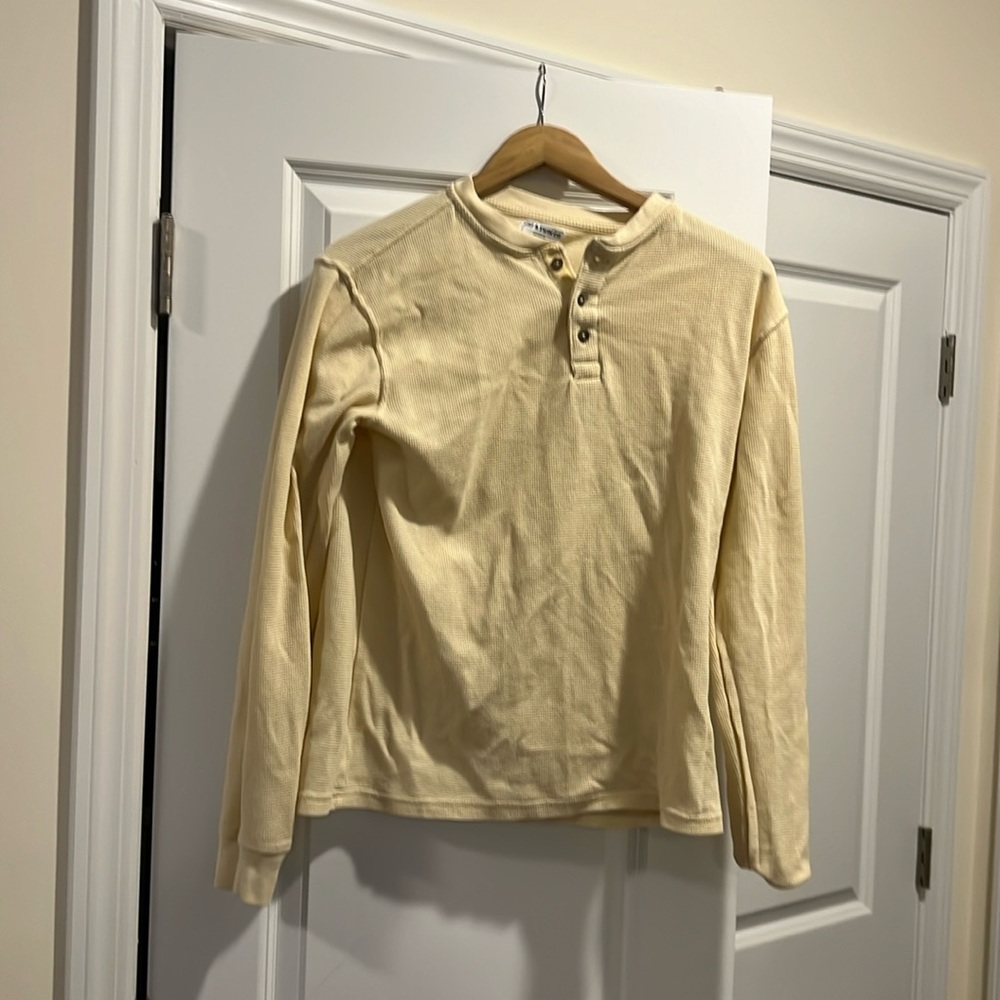Boys Med long sleeve waffle shirt